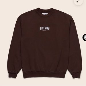 New Tinx Rich Mom M Keto Chocolate Brownie Crewneck Sweatshirt
